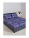 Naf Naf Sheet Sets Queen 240x270cm. Summit Pacific Blue 4pcs