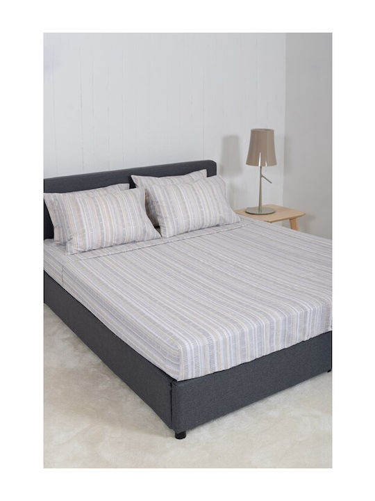 Naf Naf Set Cearșafuri 240x270cm. Summit Gri 4buc