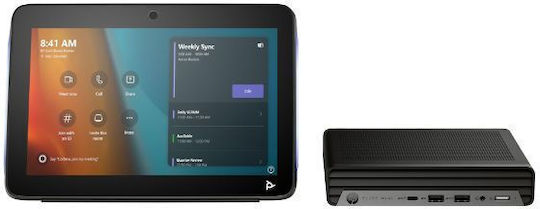 HP Αξεσουάρ Συνδιάσκεψης Poly Studio Base Kit G9 Plus Jetblack Συμβατό με Microsoft Teams