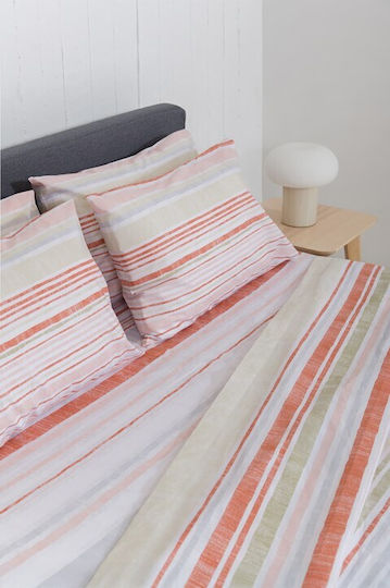 Naf Naf Sheet Sets Queen 240x270cm. Summit Red 4pcs