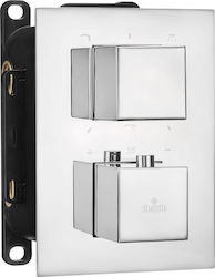 Box-a Bxy_x44t Thermostatic Chrome Square Deante Components