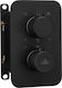 Components Box Bxy_x44t Thermostatic Black Round Deante