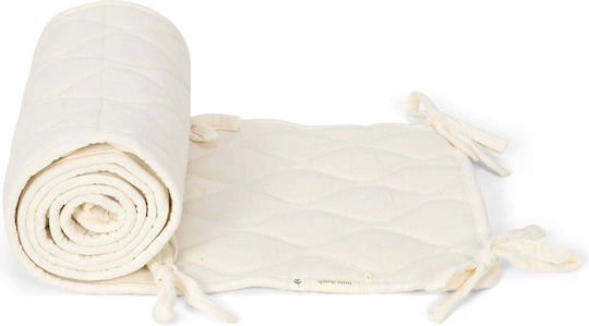 Little Dutch Pure Crib Bumper Standard Inside Pure Soft White 28cm