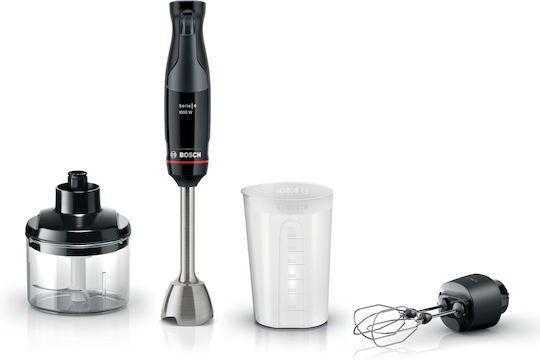 Bosch Serie 4 Ръчен Блендер с Неръждаема Пръчка 1000W Черен