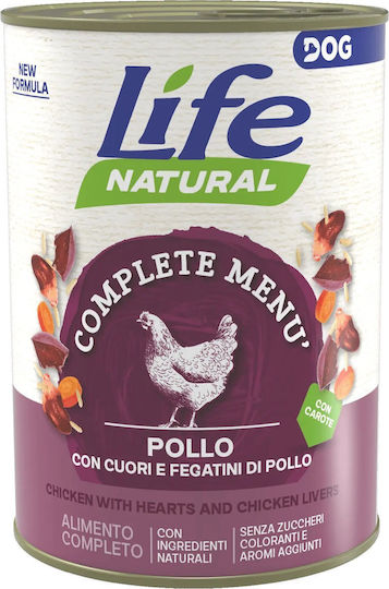 Nassfutter Hunde in Dose mit Huhn und Leber 400gr