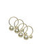 Kaemingk Christmas Napkin Ring Metallic Gold L6.5xW4.5xD2.5cm.