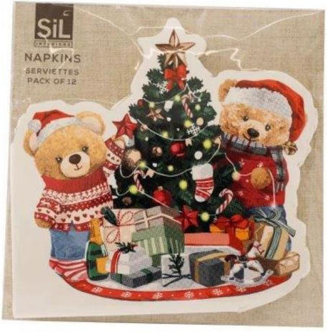 Atmosphera Xmas Weihnachtsservietten L17xB17xD12cm.