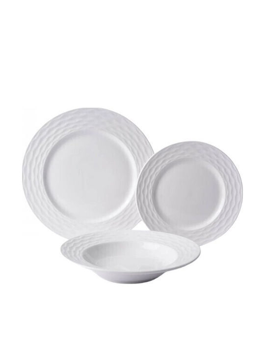 Secret de Gourmet Σερβίτσιο Πιάτων από Πορσελάνη Λευκό 12τμχ