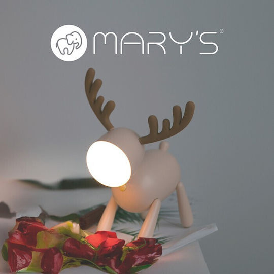 Kids Night Light Christmas Reindeer Beige