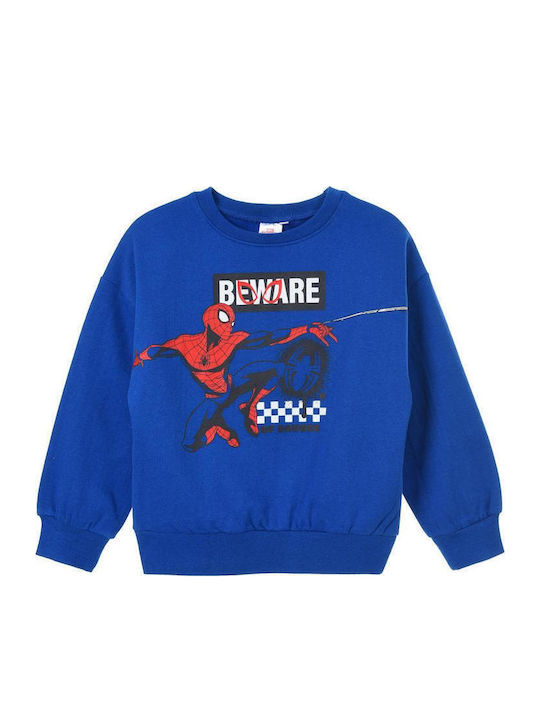 Superheroes Kids Sweatshirt Blue