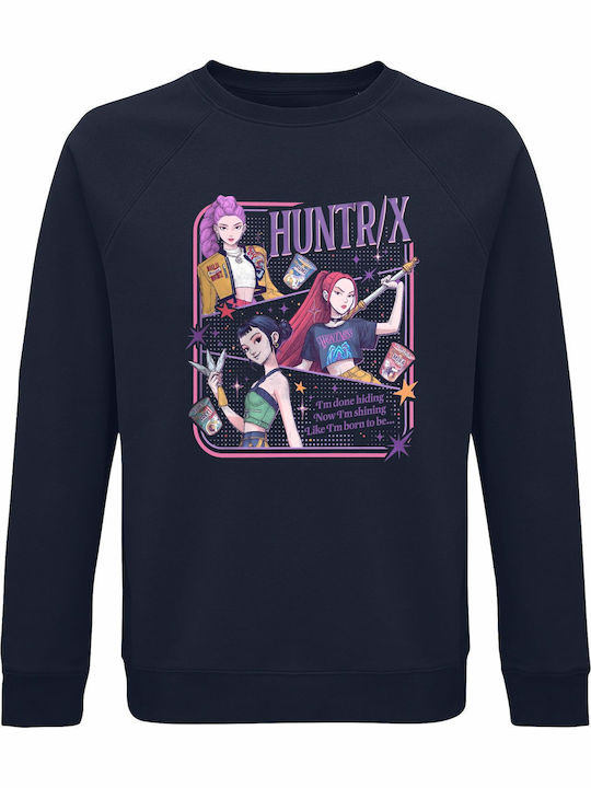Kids Sweatshirt French Navy Kpop Demon Hunters ...