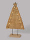 Christmas Decorative Illuminated Wood Tree 38cm Battery Beige