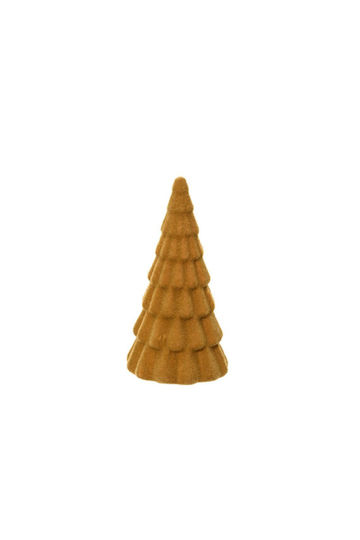 Christmas Decorative Fabric Tree 16cm Brown Tree