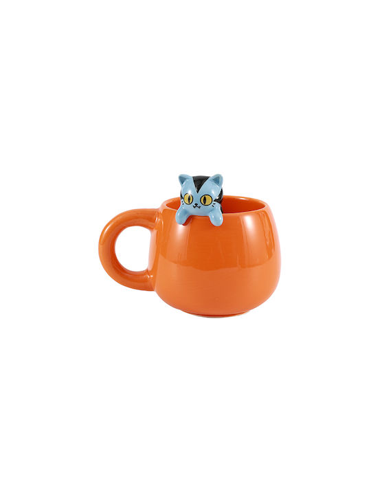Total Gift Becher Keramik Mehrfarbig 450ml
