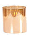 TnS Christmas Glass Gray Candle 15x7.5cm