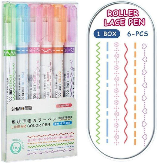 Zeichenmarker Set 6Stück