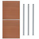 Material pentru Împrejmuire Grădină din Magazin online WPC 1buc Brown