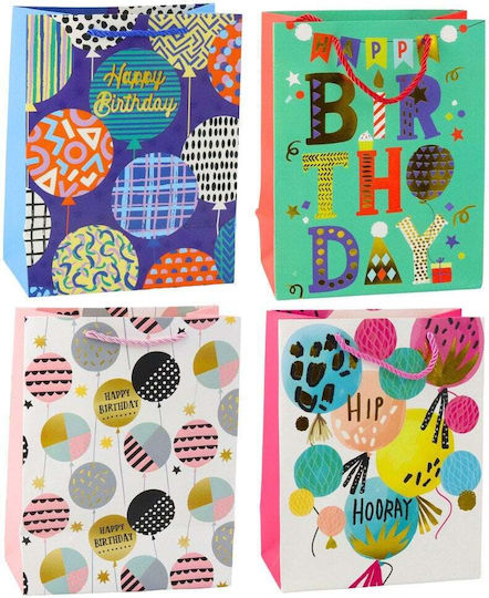 Lean Toys Paper Bag for Gift Multicolored 23x10.5x18cm.