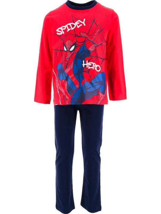 Superheroes Kids Nightwear Red Spiderman Spidey Hero