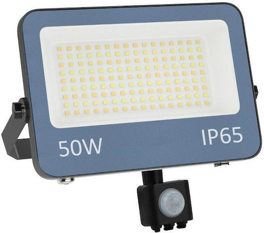 Universe Στεγανός Προβολέας LED 50W Ψυχρό Λευκό 6500K IP65
