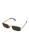 David Beckham Unisex Sunglasses with Gold Metal Frame and Green Lens