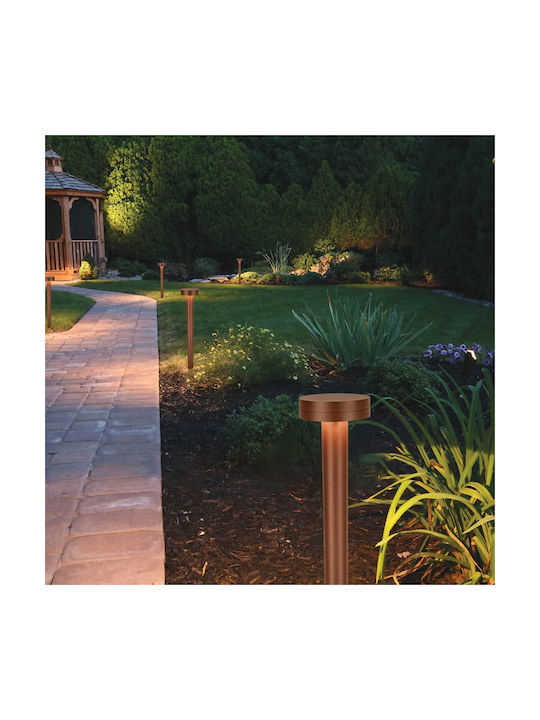 Zambelis Lights Φωτιστικό Κολωνάκι LED Εξωτερικού Χώρου 12W IP65 Καφέ