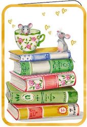 Card De Salutare Plic 12x17cm Șoricei Cărți