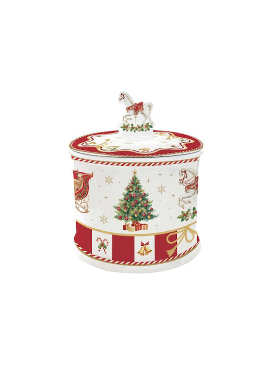Easylife Christmas Vase Porcelain L16.5xW14xD14cm.