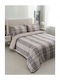 Vesta Home Bristol-1 Σετ Σεντόνια Υπέρδιπλα με Λάστιχο 160x200+35εκ. Γκρι (4τμχ)