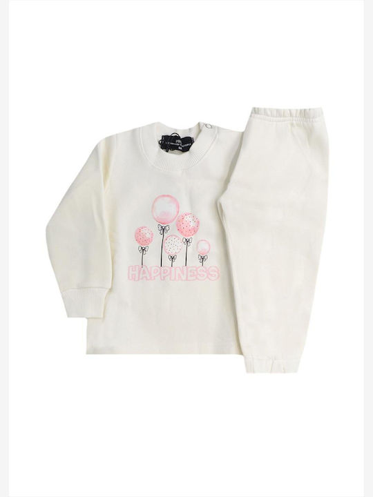 Kinder Sweatpants Set - Jogginganzug Ecru