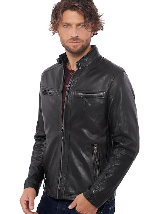 Alpha Sheep Lederjacke Jacke Schwarz