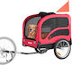 Vevor Dog Carrying Pink Bicycle Trailer for 45kg Pets