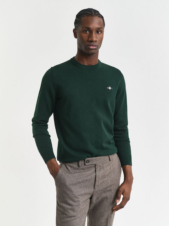 Gant Kurzarm Pullover Tartan Grün