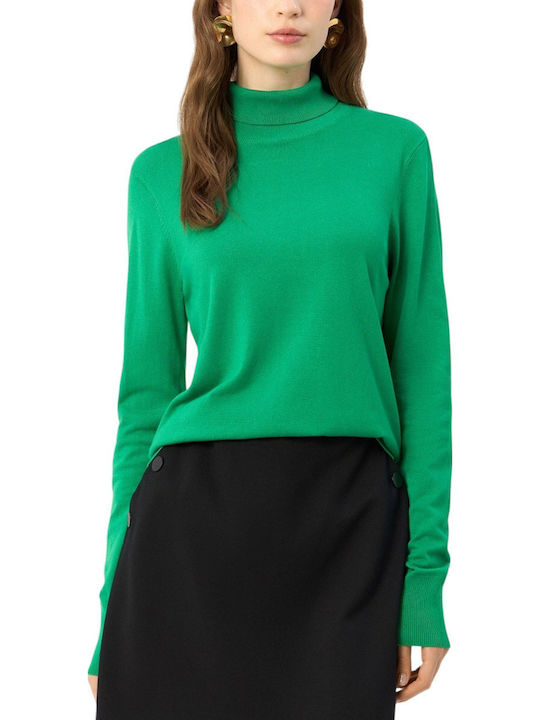Mexx Women's Sweater Turtleneck Green