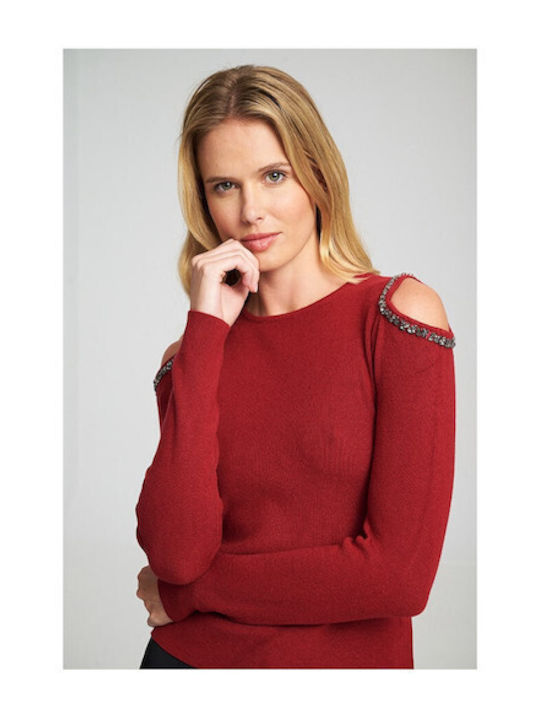 Mind Matter Victoria Women's Sweater Cherry