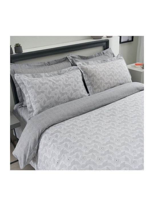 Vesta Home Πάπλωμα Υπέρδιπλο 240x260εκ. Geneva 1 Γκρι