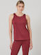 Gattam Women's Athletic Blouse Sleeveless Bordeaux