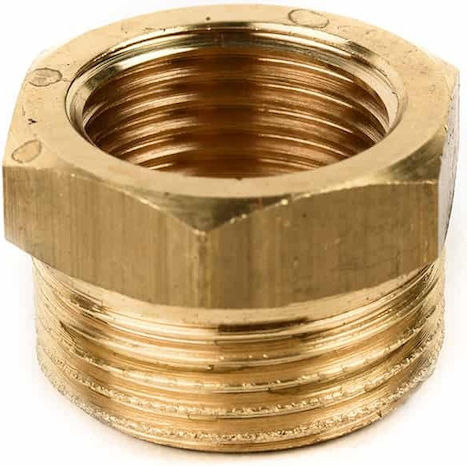 Rohrverbindung Amerika 3/8'' Weiblich X 1/2'' Ares Messing Sechskant
