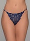 Hochtailliert Damen Brasilien mit Spitze Blue