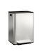 HomCom Waste Bin Waste made of Stainless Steel with Pedal Silver 30lt 1pcs