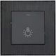 Evripos Led Lighting Push Button 230v Metal Black Bassiakos