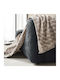 Gofis Home Caspian Ριχτάρι Πολυθρόνας Ζακάρ 156x180εκ. Beige 156/06 2007156106004