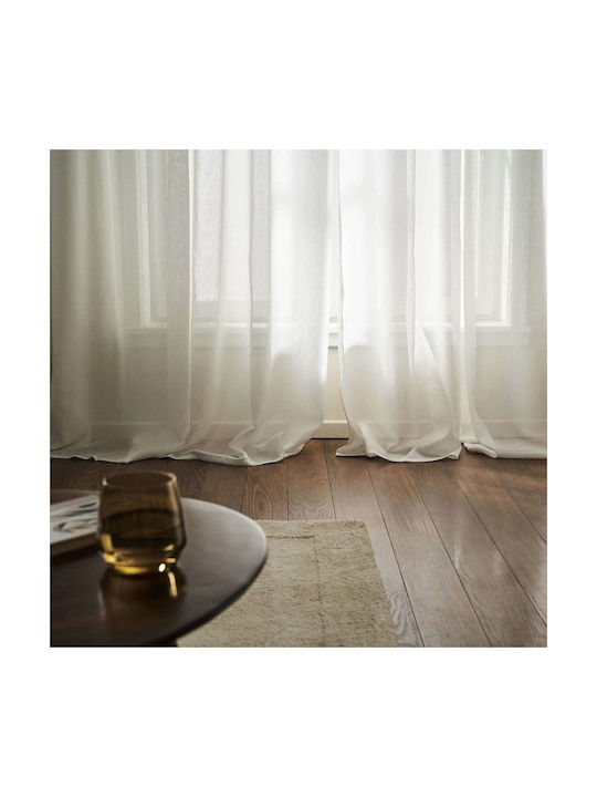 Gofis Home Curtain With Pencil Pleat Maisy 507 White 140x295cm