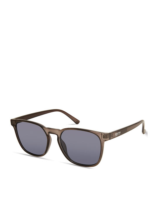 Kenneth Cole Unisex Sunglasses with Brown Plastic Frame and Gray Lens