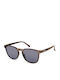 Kenneth Cole Unisex Sunglasses with Brown Plastic Frame and Gray Lens