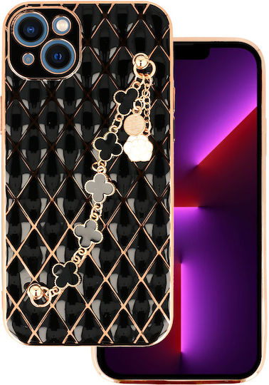 Umschlag Rückseite Silikon Schwarz (iPhone 14 Plus)