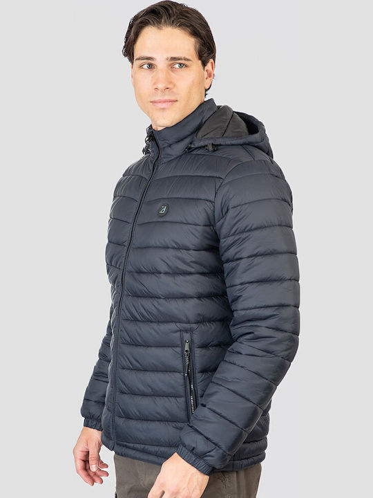Rebase Geacă Puffer Albastră