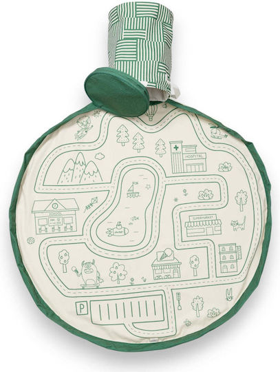 Play&go Spielzeugmatte aus Stoff Grüne 140x140cm