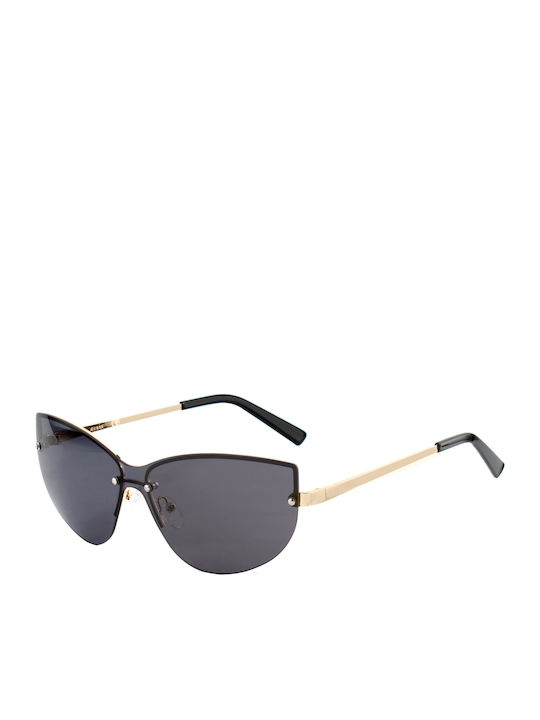 Guess Women's Sunglasses with Gold Metallic Fra...