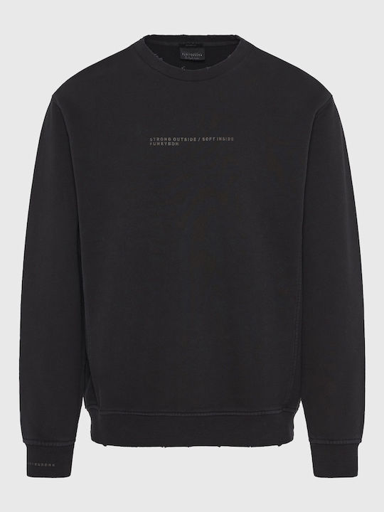 Funky Buddha Sweatshirt mit Kapuze Gray